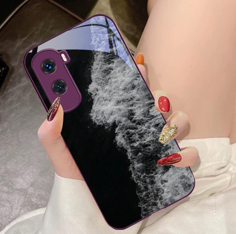 Personalized Lightning For Honor 200 90 8X 9X Pro Lite P50 P40 Nova 10 11i P60 Magic4 6 Mate 20 50 Tempered Glass Phone Case