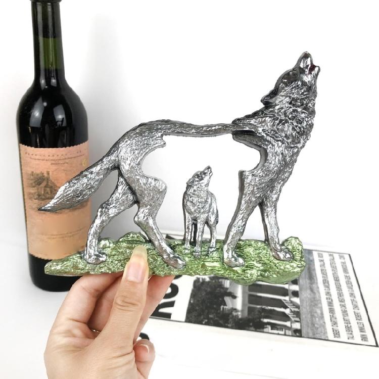 Forest Wolf Resin Molds Wall Art Pendant Silicone Mold Epoxy Casting for Home