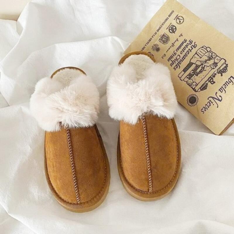 Fluffy slippers, fur slippers, indoor slippers 230-235