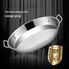 Stainless Steel Multi-purpose Round Steaming & Serving Plate
