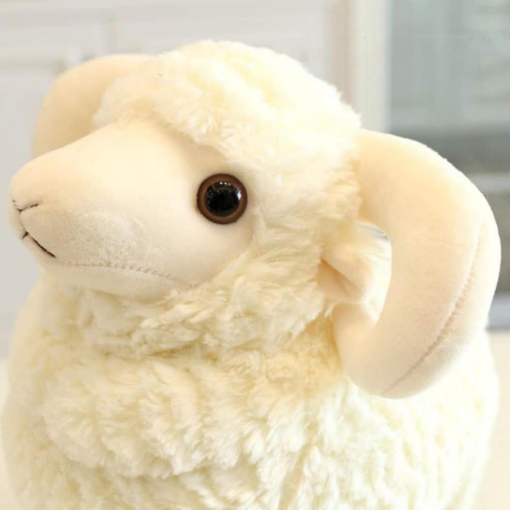 GrnArt Sheep Plush Toy Pillow Cute Animal Toy for Birthday Celebration Entrance Day Gift 3 Colors Available - Soft, Squishy, Kids, Girlfriends, Gift,