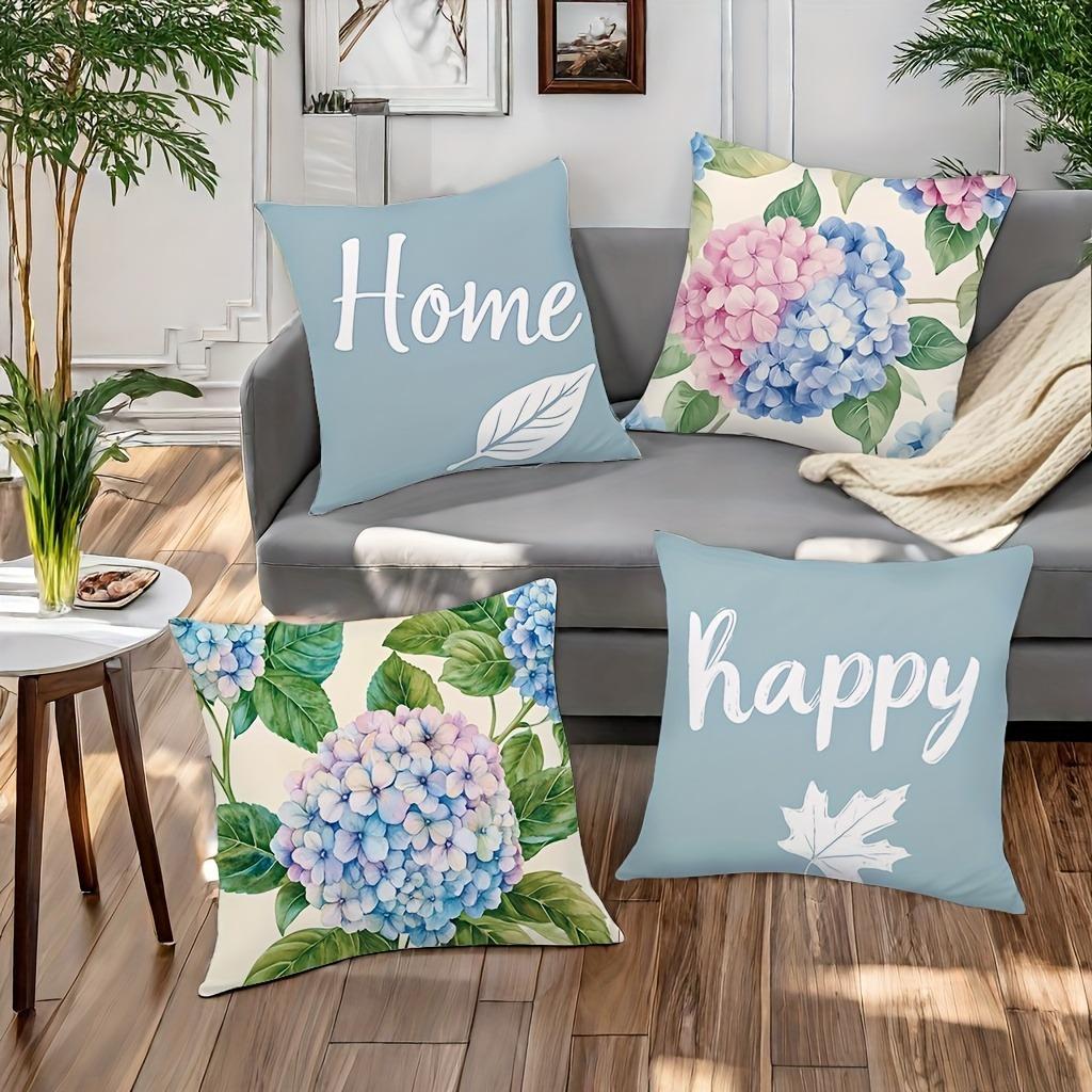 Warme Segenswünsche auf Kissenbezügen Bettzimmer Sofa Dekoration Polyester Kissenhülle mit Reißverschluss