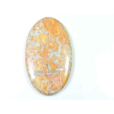 69 carats. Jaspe Malingano naturel ovale en cristal, cabochon, pierre précieuse en vrac, 30 x 52 mm, SK-2397