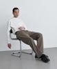 MUSINSA STANDARD Reverse One-Pleat Wide Hidden Banding Slacks [Dusty Beige]