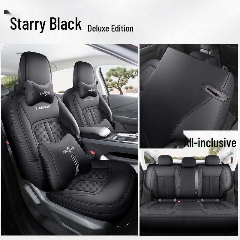Wuling Xingguang Full Leather Car Seat Cushion - Universal Four-Season Model for Five-Seater