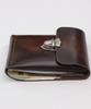 Matt [Claasic] Adobang Cowhide Buckle Wallet Two-Tone Brown