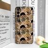 Custodia Vintage Artistica con Foglie di Palma, Stampa Zebrata e Leopardo per Motorola Moto Edge 50 Fusion 60 40 30 Neo G34 G14 G85 G54 5G Cover Morbida