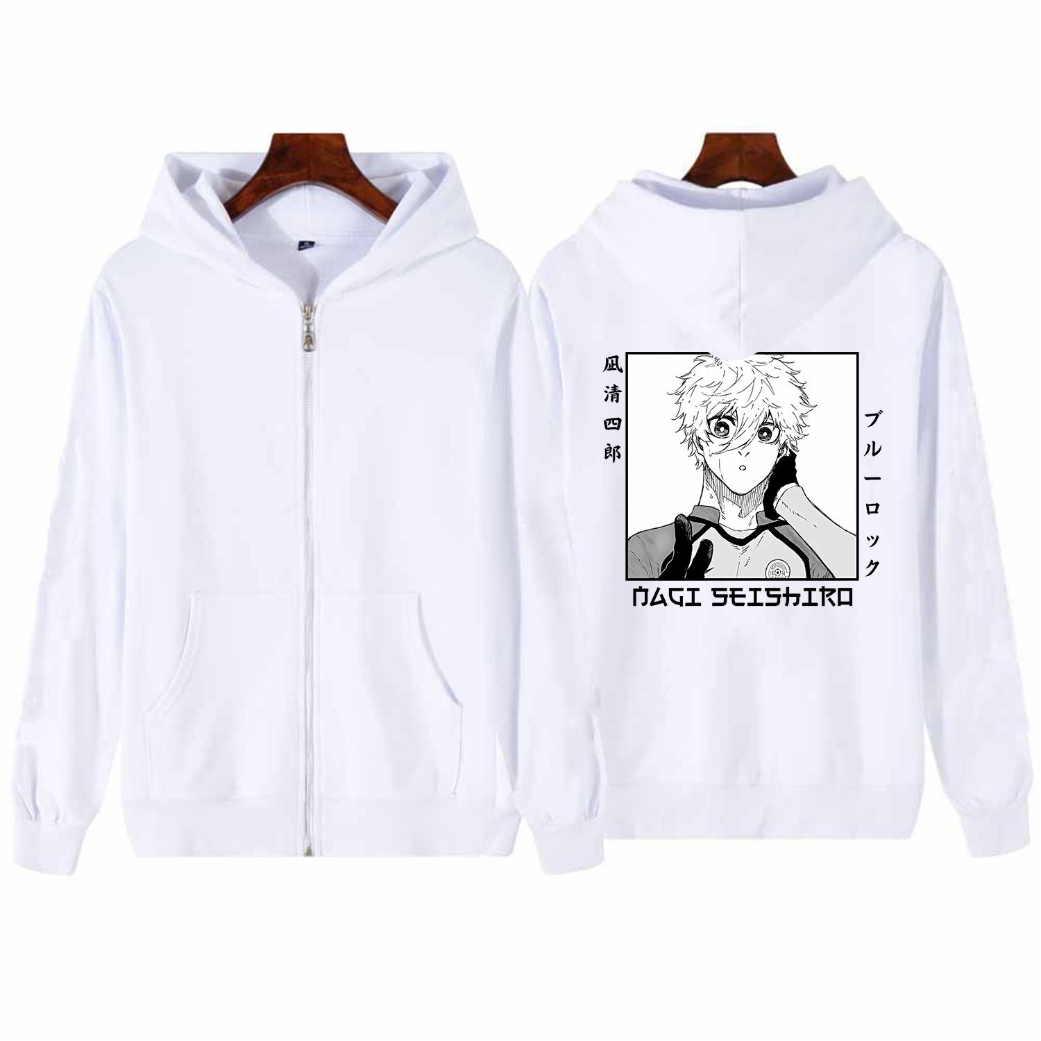 

Seishiro Nagi BLUE LOCK Манга Толстовки на молнии Аниме Графический кардиган с принтом Одежда с капюшоном Мужчины Женщины Модная куртка на молнии Толстовки M