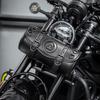 Sac de guidon de moto Sacoche à outils étanche Vélo rétro Harley Accessoire de rangement pour équitation en extérieur