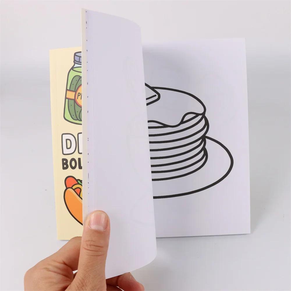 Coloring Book Halloween Ghost Food Drinks for Adults and Teenagers, Featuring Cute Horror Creatures As Painting Gifts