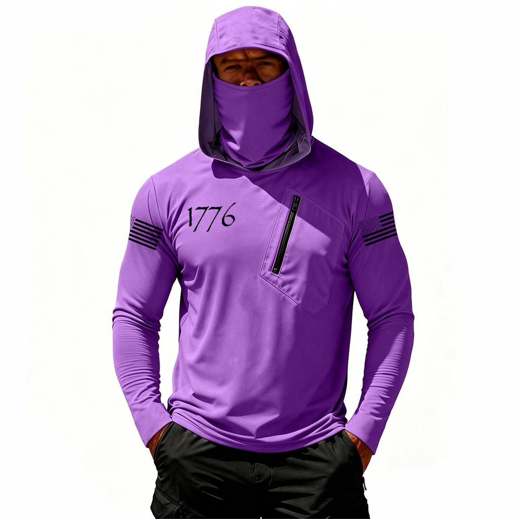 Men's Casual Hooded Long Sleeve Sunscreen Top