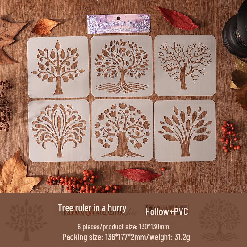 

Художественный шаблон Юэчжэнь Линьцзянь: Роспись линеек и дизайн трафаретов на тему домашних животных.