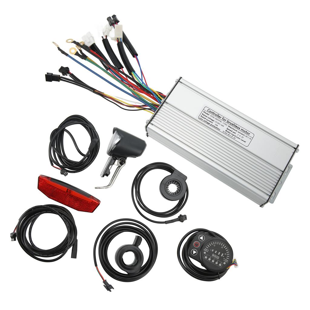 36V 48V Electric Bike 30A Sinewave Controller LED 900S Display with Thumb Throttle Power Assist