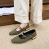 French Suede Mary Jane Shoes 2026 New Comfortable Spring and Autumn Shallow Single Shoes for Women