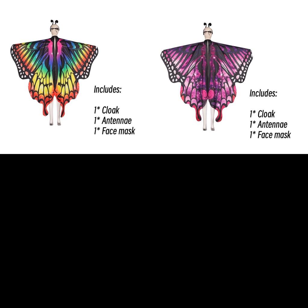 Sweet Dada New Arrival Butterfly Cape In Polyester For Cosplay And Dance Available In Multiple Colors Characters)