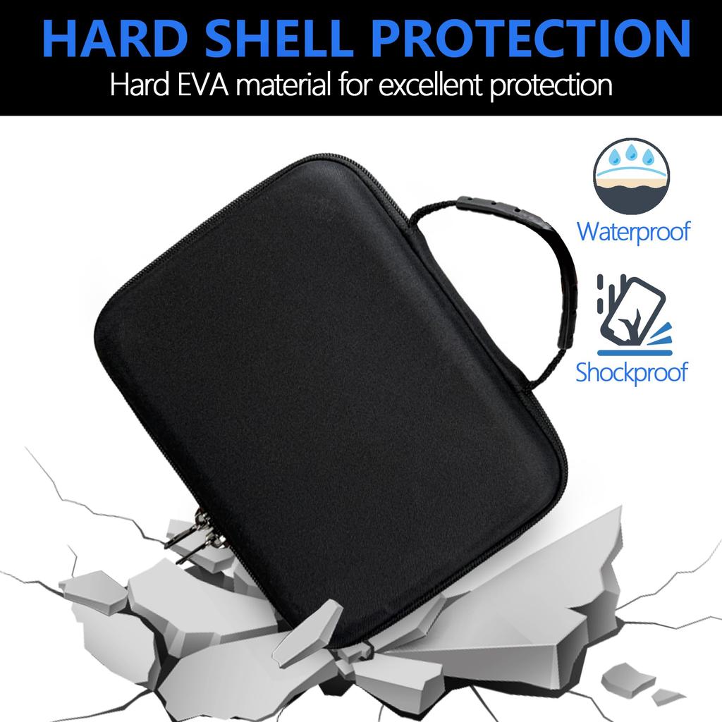 Musiin Audio Interface Carrying Case for Audient with Grooved Soft Lining and Mesh Pocket for Cables and Ideal for Studio Recording and Travel