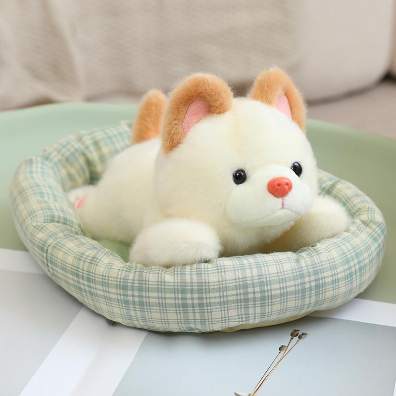 2026Cm Cartoon Leuke Hond Pluche Pop West Highland Terriër Schnauzer Corgi Huisdier Hondenhok Dier Knuffel Huisdecoratie Cadeau Voor Kinderen about 26cm