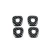 4PCS Carbon Fiber Interior Car Door Lock Pins Cover Trim For BMW X3 X4 2022 2023