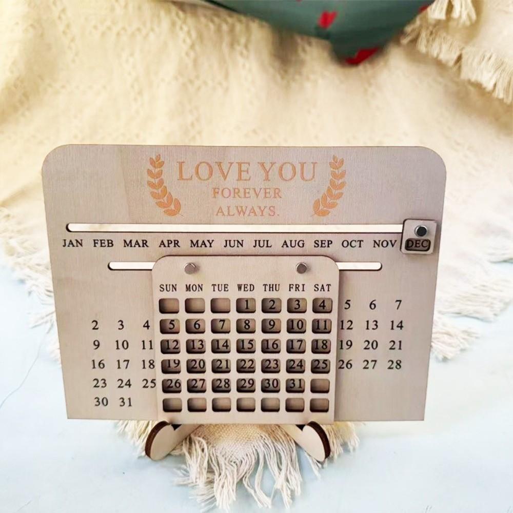 Handmade Perpetual Calendar Manual Eternal Calendar Funny Desktop Desk Calendar  Tabletop Decor
