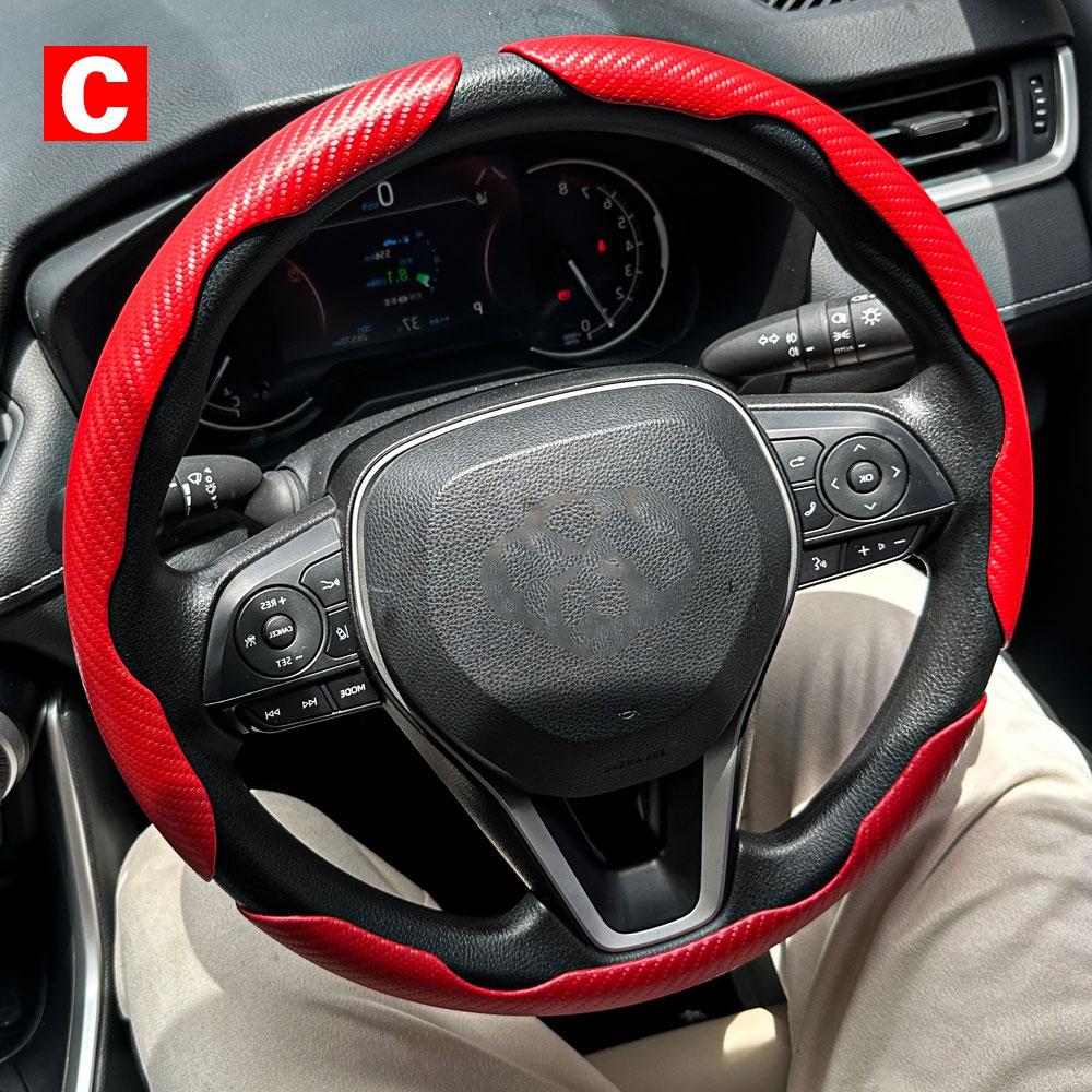 Car Steering Wheel Covers Booster Micro Fiber Leather Auto Interior Decorative Accessories Universal Carbon Fiber Accessories