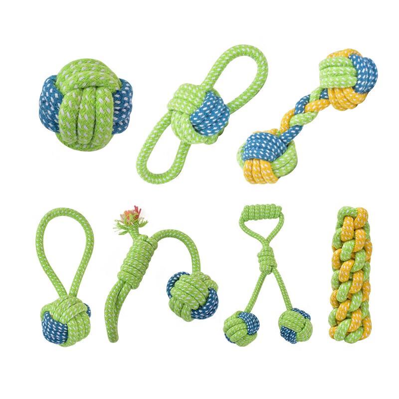 YOUNGER PET Puppy Chew Rope & Ball Toy Set
