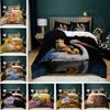 White Crane Squirrel Bed Three-Piece 3D Digital Printing Quilt Kit Deer