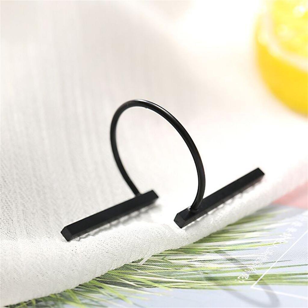 Women Minimalism Fashion Geometry One Font Open Band Ring
