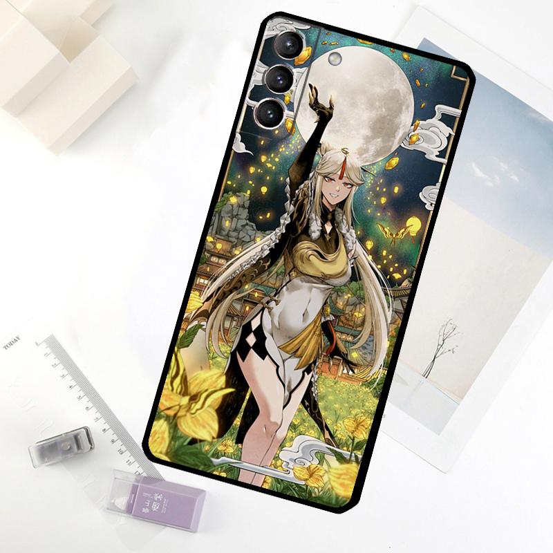 

Genshin Impact NingGuang Phone Case For Samsung Galaxy S25 S24 S23 S22 S21 S20 S26 Ultra S10 Plus S23 FE S25 FE Cover Galaxy S25Ultra