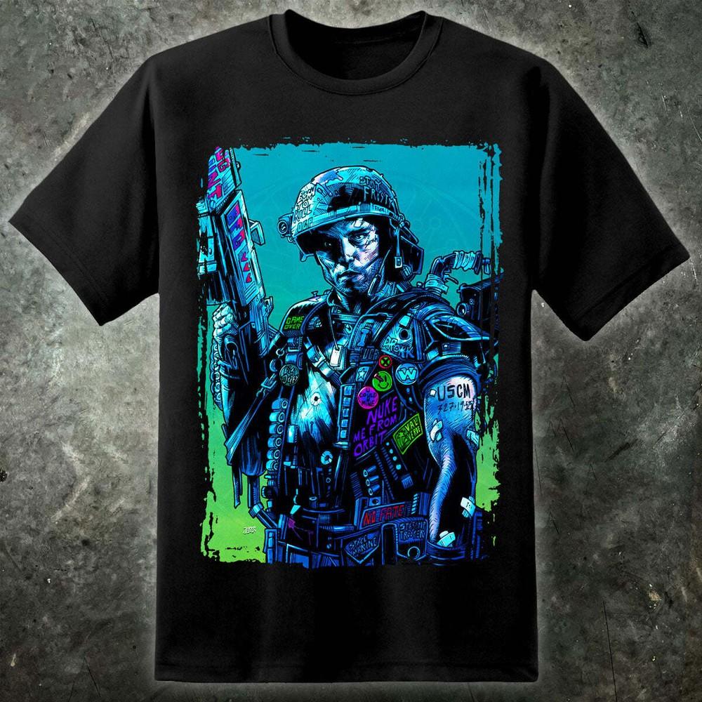 

Corporal Hicks Aliens Mens T Shirt USCM Colonial Marines Weyland Yutani Nostromo L
