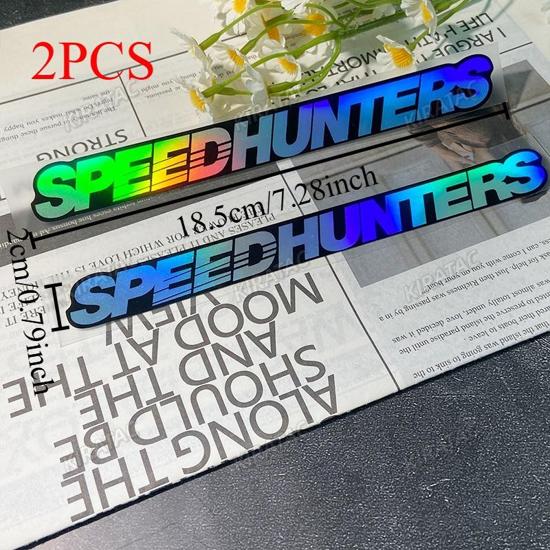 SPEEDHUNTERS Pink Laser Motorcycle StickersJDM Waterproof for Motorbike Helmet Lenses Scooter Front Fairing Tank Vinyl Decals
