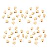 Side-Drilled Heart Spacer Beads, 100 Zinc Alloy Beads for Necklaces, Bracelets, Anklets, Chokers, and Jewelry Designs