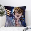 Anime T-Tokyo Revenger Pillow Case Sofa Decorative Home Double-Sided Print Plush Square Throw Pillow Covers Cushion Decor Cover