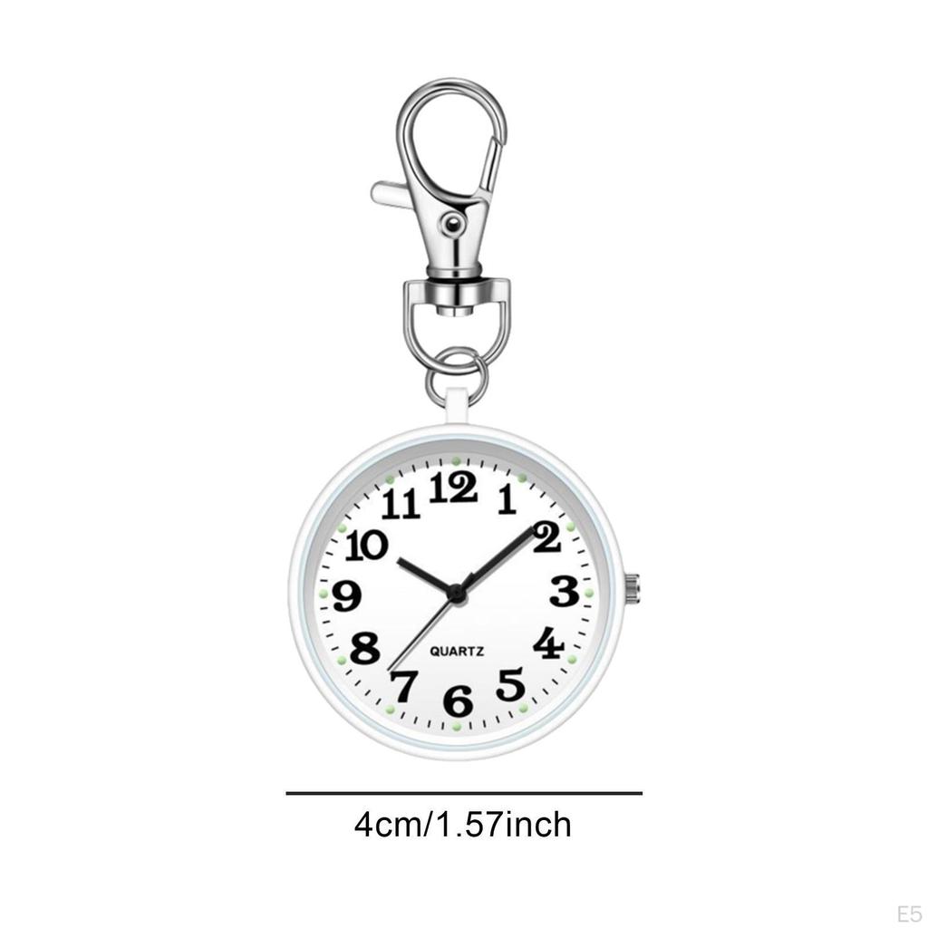Keychain Pocket Watch Nurse Clock Elegant Portable Women Fob for