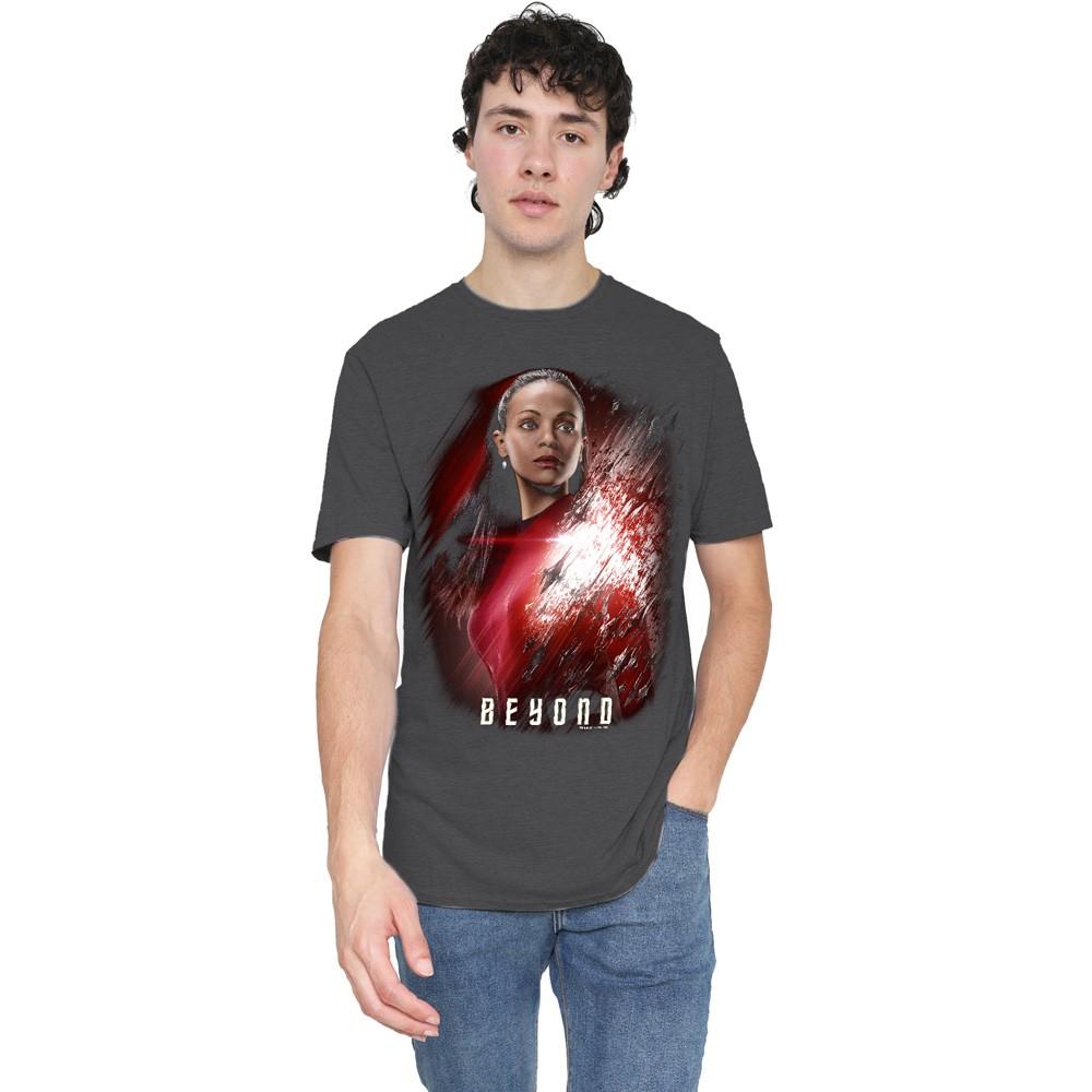 Star Trek Beyond Uhura Poster T-Shirt S-3XL Charcoal XXXXL
