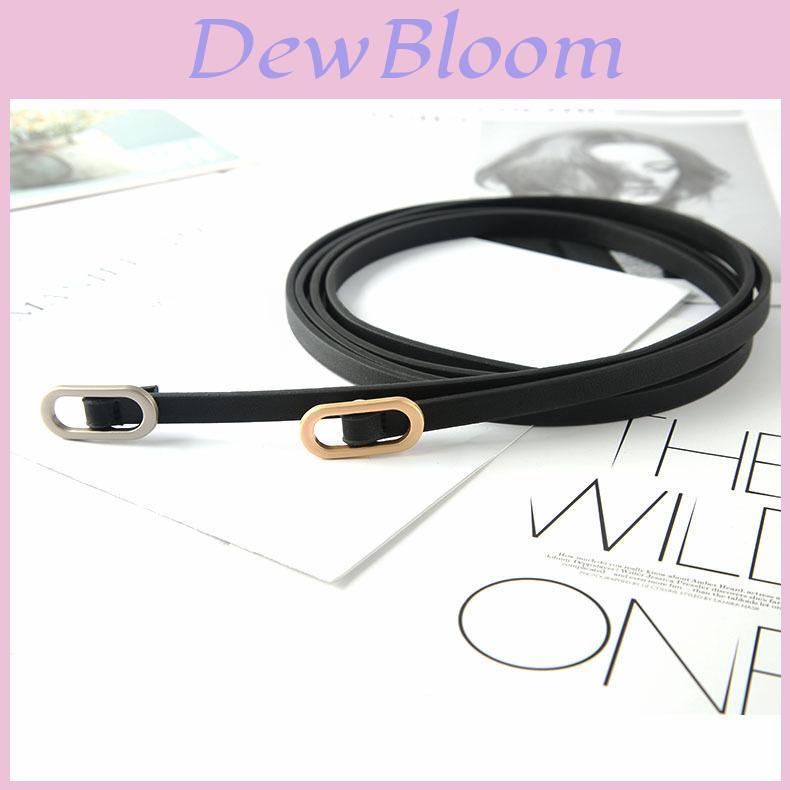 Minimalist Faux Leather Belt For Women And Men With Round Alloy Buckle For Casual Wear