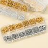 1Box Jewelry Findings Kits Zinc Alloy Open Jump Rings Lobster Clasps for DIY Bracelet Necklace Chain Accessories Making Supplies