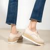 2026 New Women Round Toe Deep‑Cut Patent Leather Lace‑Up Wedge Platform Pumps, British Style Height‑Increase Versatile Thick‑Sole Casual Leather Shoes