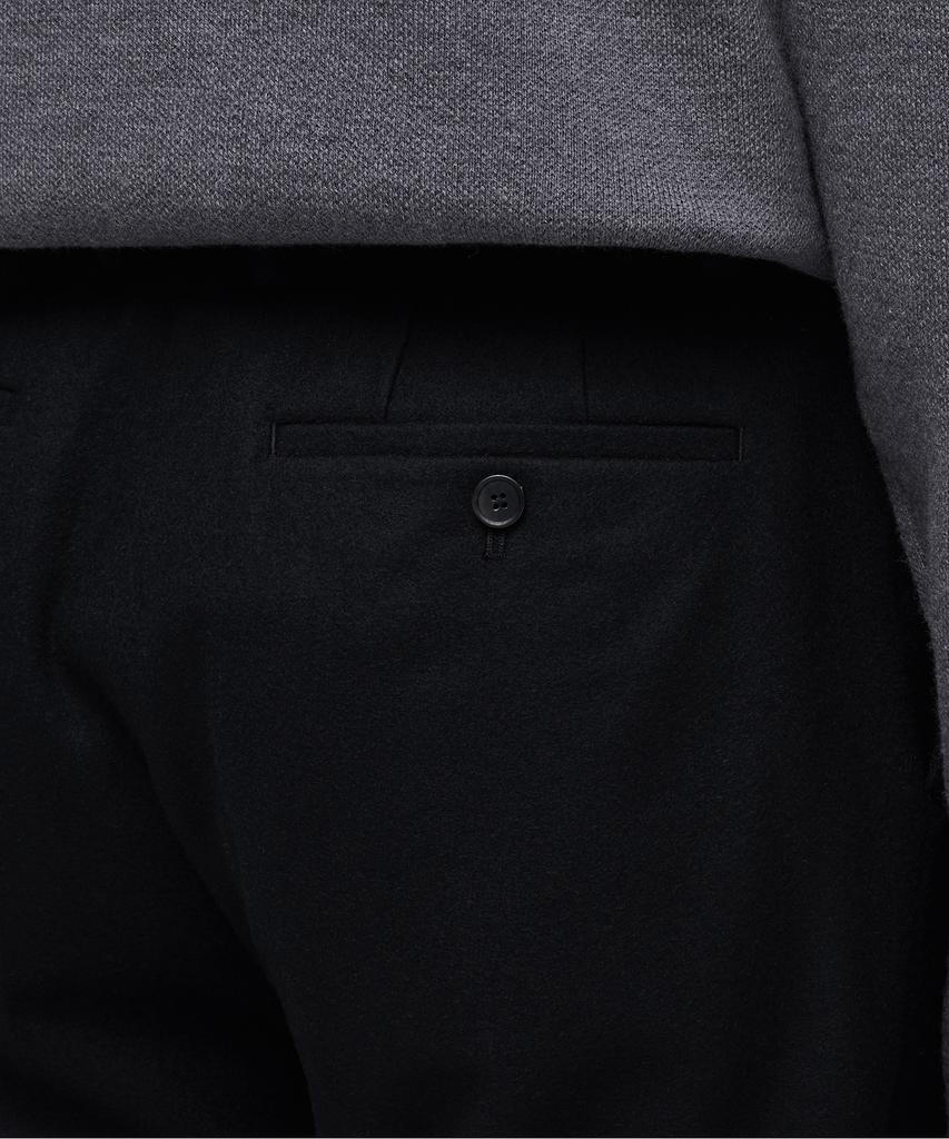 MUSINSA STANDARD Wool Flannel Wide Slacks [Black]