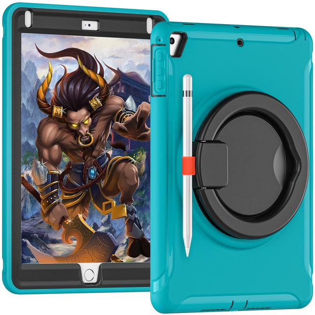 Heavy Duty Hand Armor Case For IPad 9.7 2017  Air 1 2 Shockproof A1474  A1822 A1893 Tablet Cover For IPad 5 6 Pro 9.7 2016