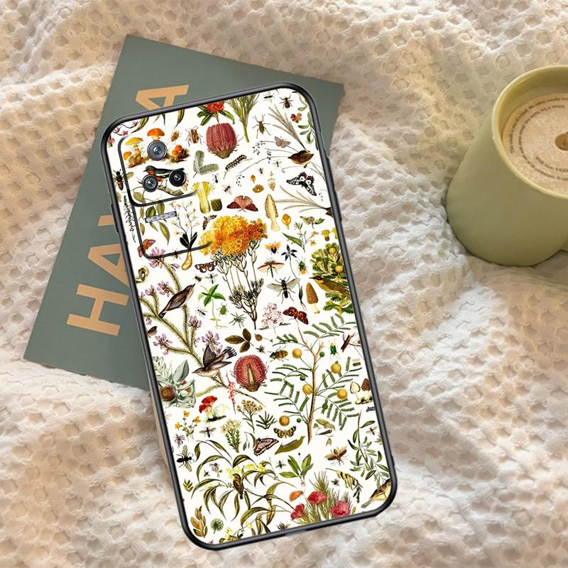 Garden Birds Vintage Tropical FLORAL Case For Xiaomi 14T 13T Pro 11T 12T 13 14 15 Ultra POCO X7 Pro X3 X5 X6 F5 F6 M6 Pro Cover