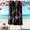 Football Print Beach Towel, Large Soft Quick Dry Towel for Beach Camping Swimming