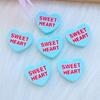 20pcs New Cute Resin Mini Heart Letter Flat back Cabochon Scrapbook Kawaii DIY Embellishments Accessories