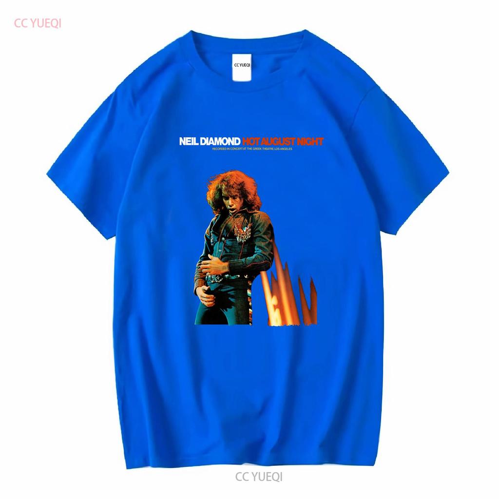 Hot August by Night Neil Diamond T Shirt Crunchy Granola Suite Cracklin' Rosie Long or Short Sleeves Vintage Washed Slightly