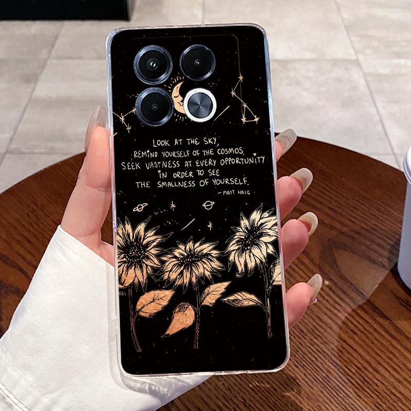 Jelly Casing For Infinix Note 40 5G X6851 X6852 Fundas Capa Clear Silicone Soft TPU Back Cover Cute Cat Rabbit Heart Phone Case