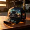 New D Digital Printing Truck Driver Baseball Cap American Retro Truck Hat Outdoor Sunshade Cap