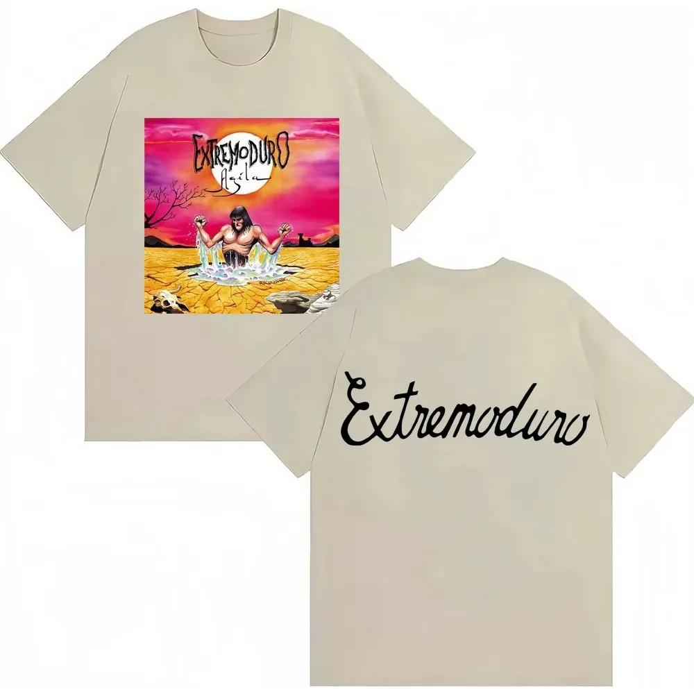 Rock Band Extremoduro Agila Album Graphic Tshirts Men Women Fashion Vintage Hip Hop TShirt Cotton Loose Fans T Shirt Streetwear