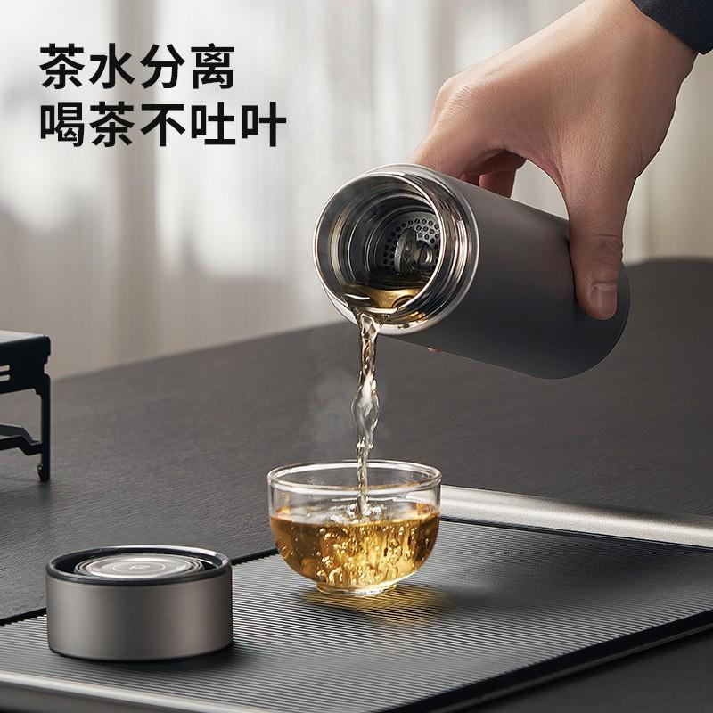 Premium Titanium Vacuum Insulated Travel Mug 480ml Double Wall Thermal Cup Office Tea Coffee Gift