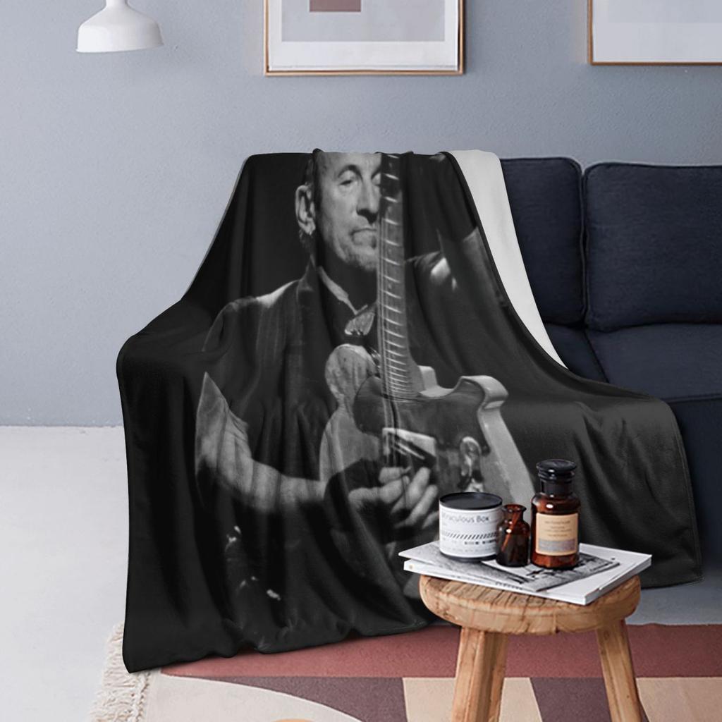 Bruce Frederick Springsteen Is An American Singer Blanket Soft Flannel Throw Blanket Cover for Bed Living room Picnic Home Sofa