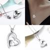 Heart Pendant Necklace for Ashes, Heart Charm Necklace Wedding Necklace Bride Wedding Jewelry for Women Girl Birthday