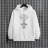 Mens 2025 Fall Winter Hoodie Urban Streetwear Fashion Hip Hop Hooded Sweatshirt Male Trendy Casual Ancient Rune Pattern Pullover